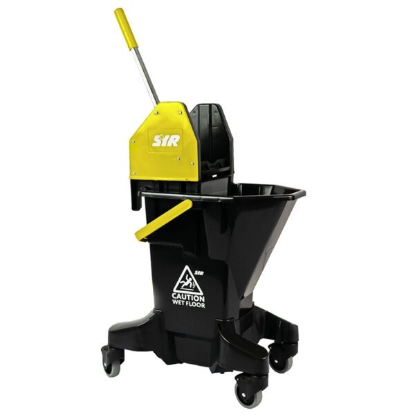 Long Tall Sally mopping combo, Black bucket with Yellow wringer