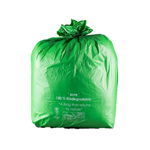 Heavy Duty Green Compostable Waste Sack, 450mm x 725mm wide x 850mm long, box of 100