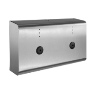 K-One stainless steel twin roll toilet tissue dispenser