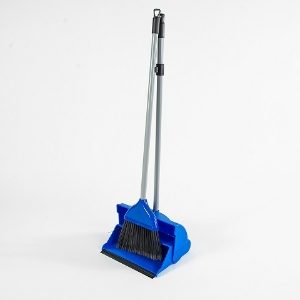 Blue Long handled dustpan & brush set