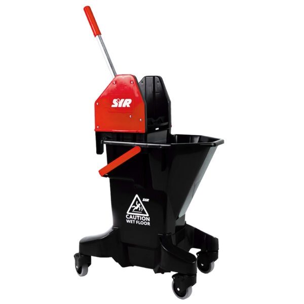 Long Tall Sally mopping combo, Black bucket with Red wringer